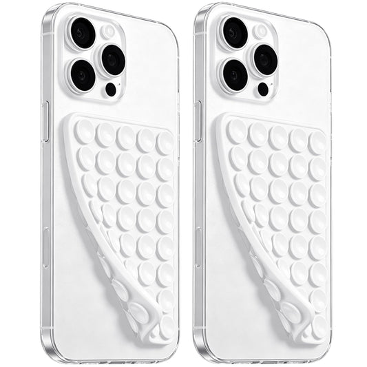 Anteel 2026 Upgraded 2 Pack Silicone Suction Cup Phone Case Mount Double Sided, Non Slip Phone Accessories, Hands-Free Strong Grip Silicon Phone