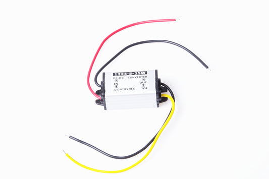 KNACRO 5V 5A 25W DC Converter Regulator DC 12V 24V (8V-28V) Step-Down to DC 5V 5A 25W Waterproof Car Power Supply Module Voltage Converter Regulator