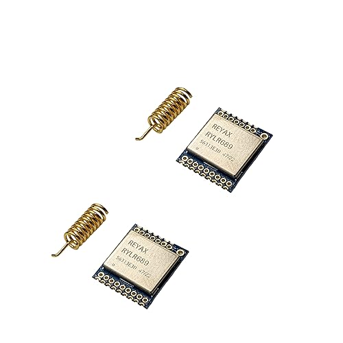 RYLR689 2pcs 915MHz 868MHz 22dBm LoRa (G)FSK Long Range RF Wireless Module Include antenna SPI Interface Semtech LLCC68