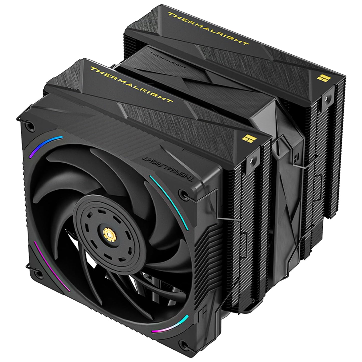 Thermalright Royal Pretor 130 Ultra Black CPU Cooler, 7 Heat Pipes Heatsink CPU Cooling, Black Brushed Top Cover, for Intel