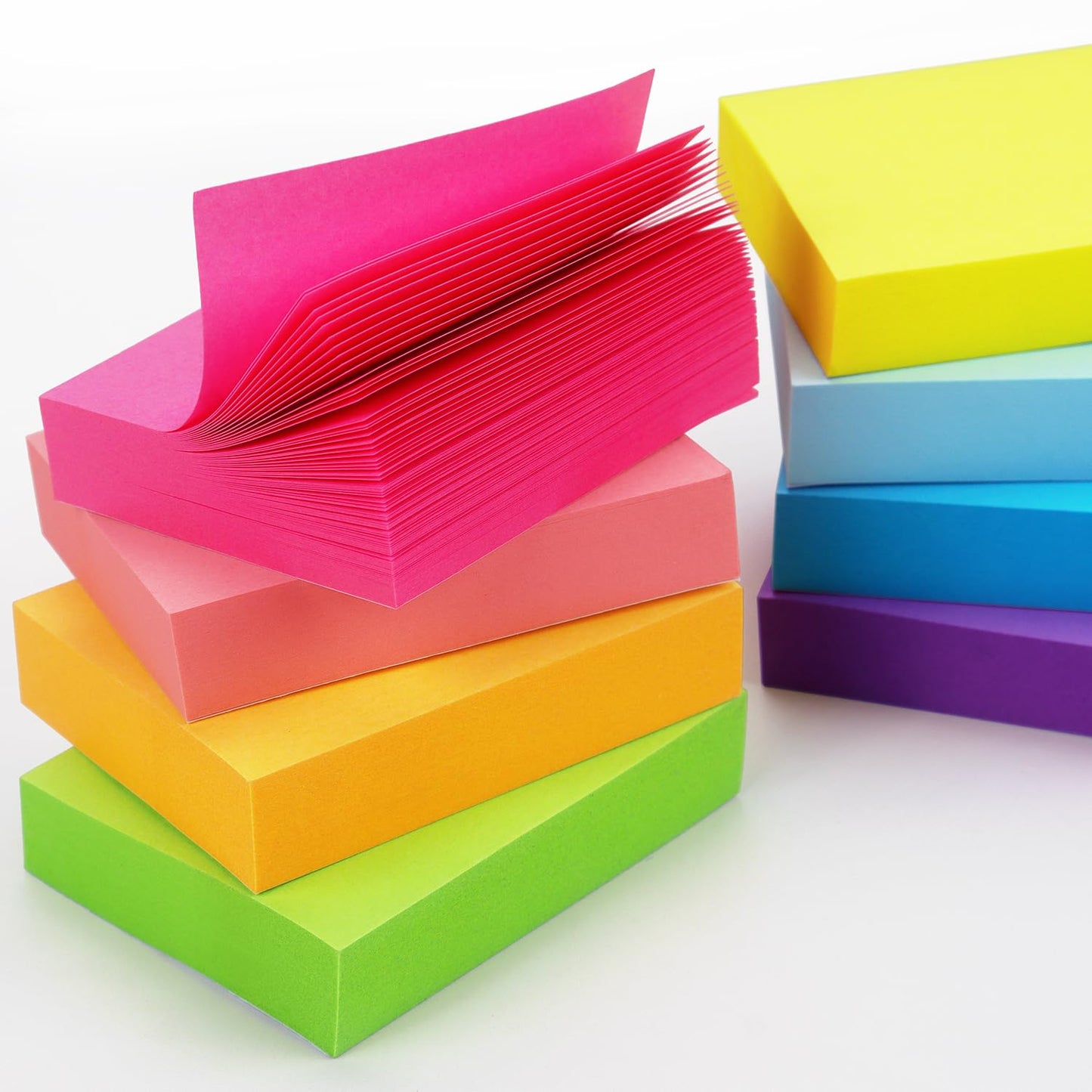 24 Pads Sticky Notes, 1.5x2 in, 8 Bright Colors, Total 1920 Sheets