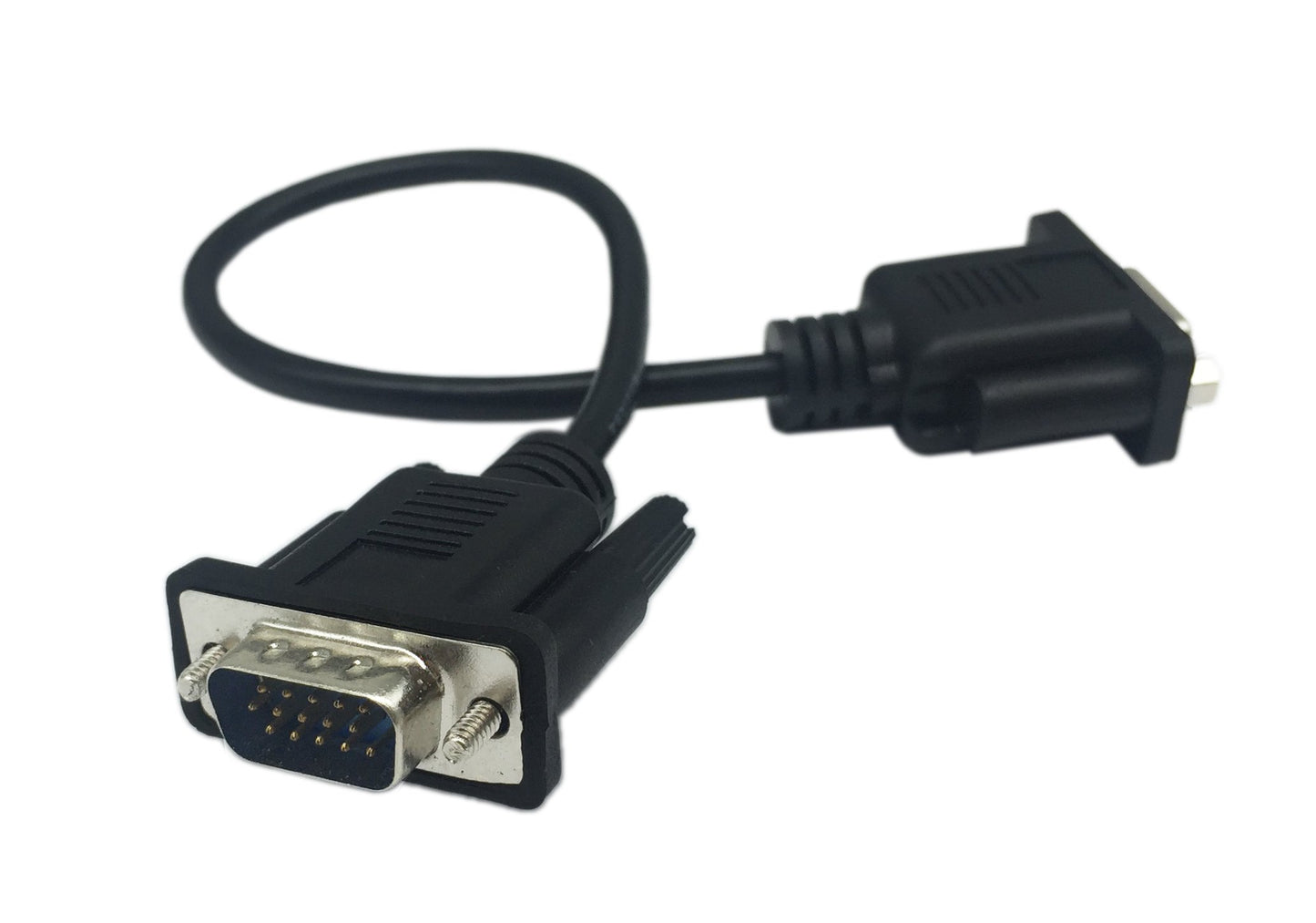 CERRXIAN 1ft VGA SVGA 15 Pin HD15 Male to Female Adapter Video Monitor Extension Cable for PC Laptop TV Porjector(mf)