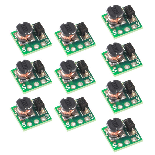 AITRIP 10PCS DC-DC Boost Converter Module, 0.9-5V to 5V Step Up Power Module Voltage Boost Converter Board