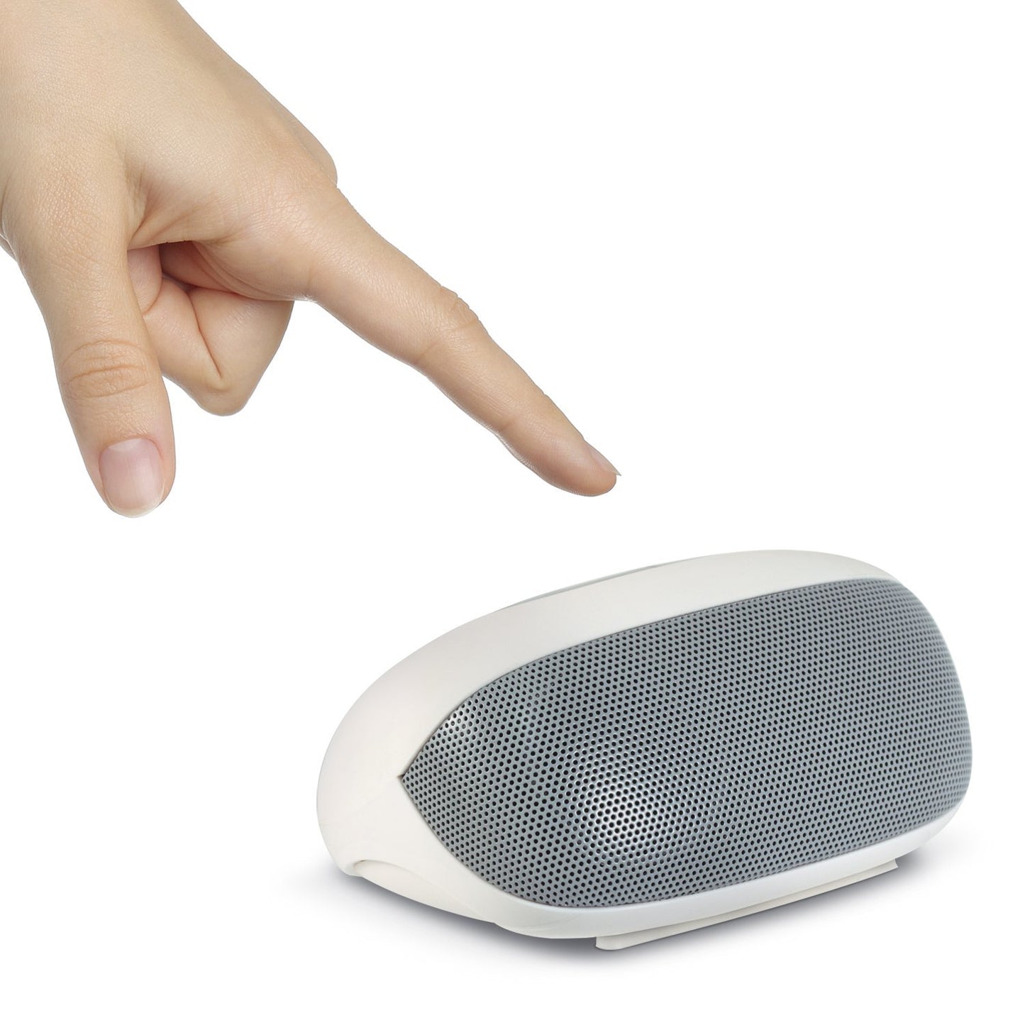 AT&T BTS01-WH Portable Wireless Bluetooth Speaker with Mic - White