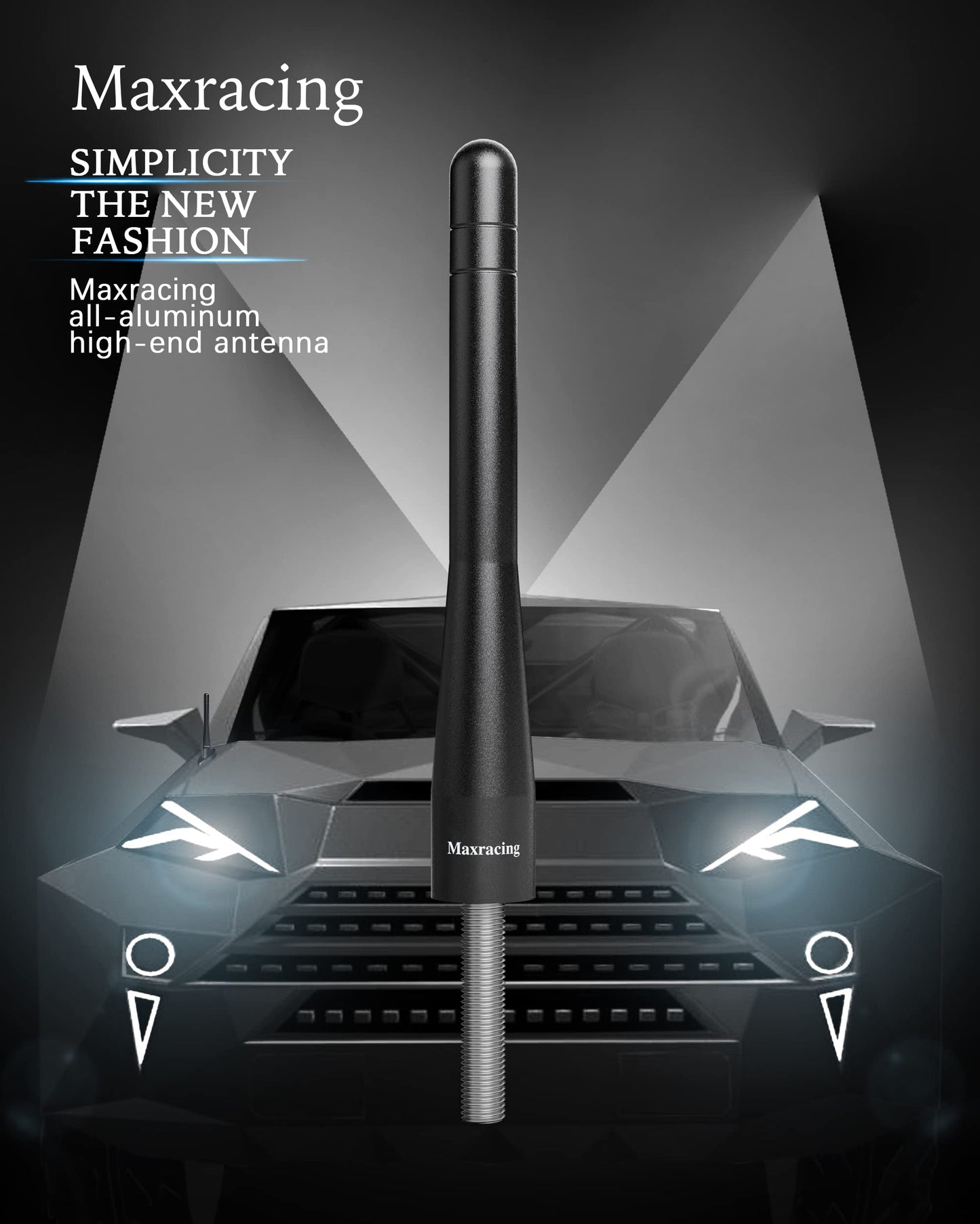 MAXRACING Short Truck Antenna Compatible with 1995-2016 Z3 and Z4 / Carwash Safe/Aluminum Replacement Antenna