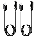 2xPack USB C Magnetic Charger Cables for PLAUD Note AI Voice Recorder 4 Pin Replacement Magnetic Charging Cable Cord, Back Up Accessories