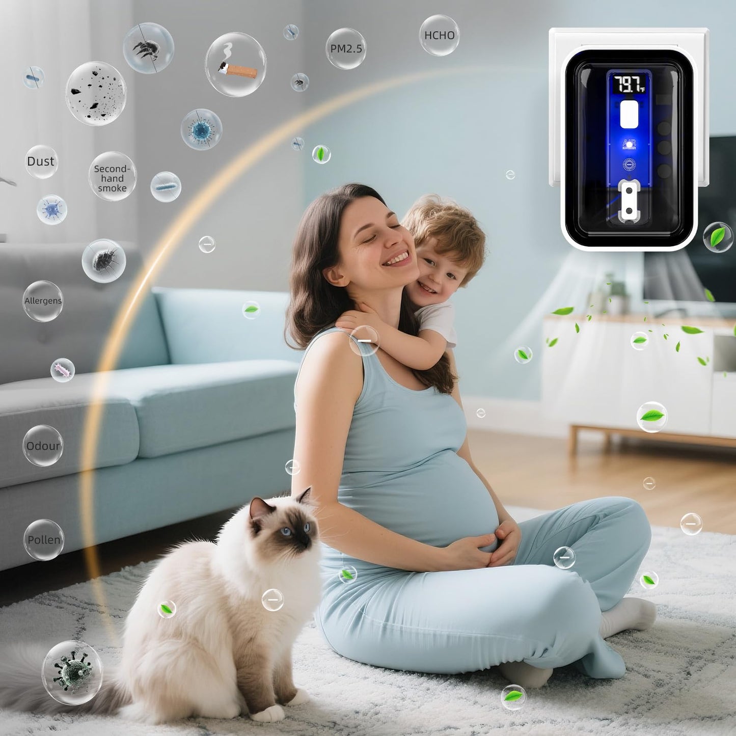 Plug-In Air Ionizers & Ionic Air Purifier,Negative Ion Generator