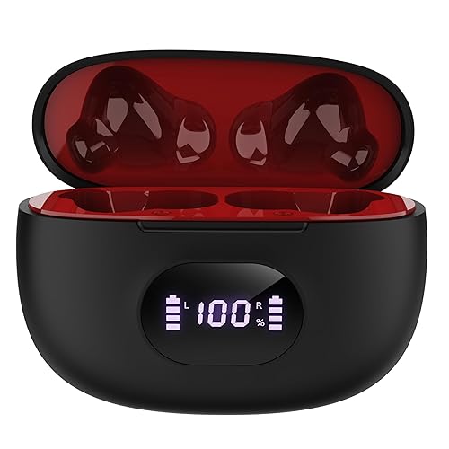 IQ Sound IQ-243TWS Dual-micTWS Earphones and LED Power Display, Amazing Stereo Sound Earbuds, Water Resistance, In-Ear Position Detection, Voice…