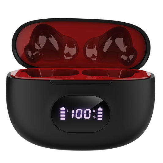 IQ Sound IQ-243TWS Dual-micTWS Earphones and LED Power Display, Amazing Stereo Sound Earbuds, Water Resistance, In-Ear Position Detection, Voice…