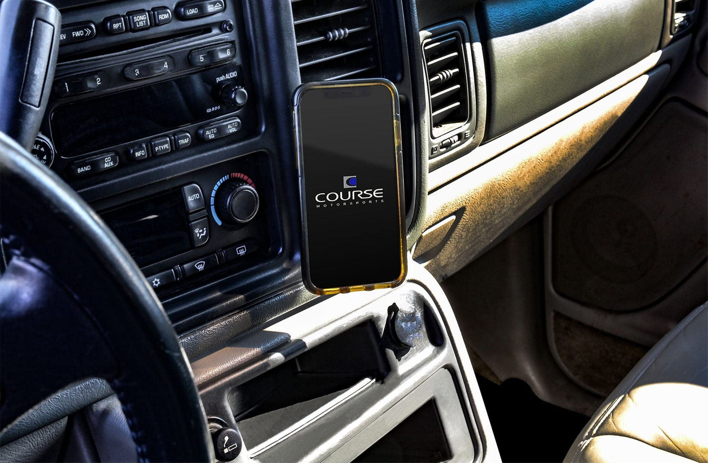 DirectFit Phone Mount Fits Chevrolet Suburban/Tahoe, Silverado/Sierra, GMC Yukon/XL/Denali, Cadillac Escalade (2000-2006) Cradle Head - No Charging