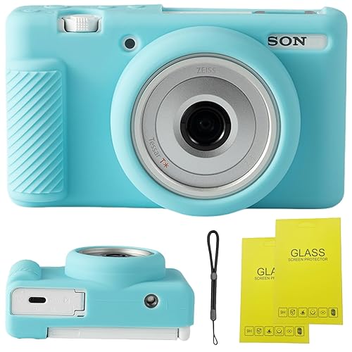 SZHSYJY Camera Case for Sony ZV-1F/ ZV-1 II/ZV-1M2 Digital Camera,ZV1F Soft Silicone Protective Bag,Anti-Scratch Slim Fit Soft Sleeve with ZV1 F