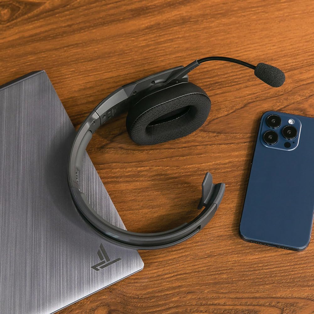WC PadZ B450-XT - Extra Large Hybrid Earpads for BlueParrot B450XT & S450 by Wicked Cushions | Enhanced Comfort & Breathable Sports Fabric | Black