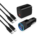 Samsung Android Phone Charger Fast Charging for Galaxy A17 A16 S25 Ultra S24 A15 A13 A14 5G A53 S22 FE S21 A25 A23, 20W Power Wall Charger Plug,38W