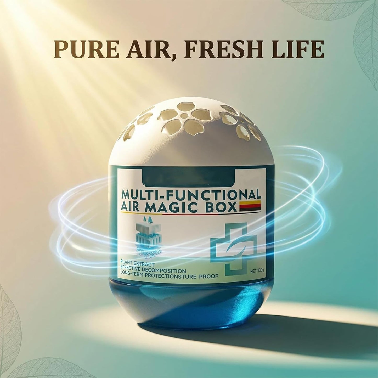 Indoor Air Purification Dust Removal Magic Box, Multi-Functional Air Magic Box, Plant Extract Air Freshener, Automatic Dust Absorber for Bedroom