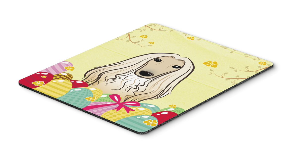 Caroline's Treasures BB1926MP Afghan Hound Easter Egg Hunt Mouse Pad, Hot Pad or Trivet for Home Office Gaming Working Computers Laptop Mouse