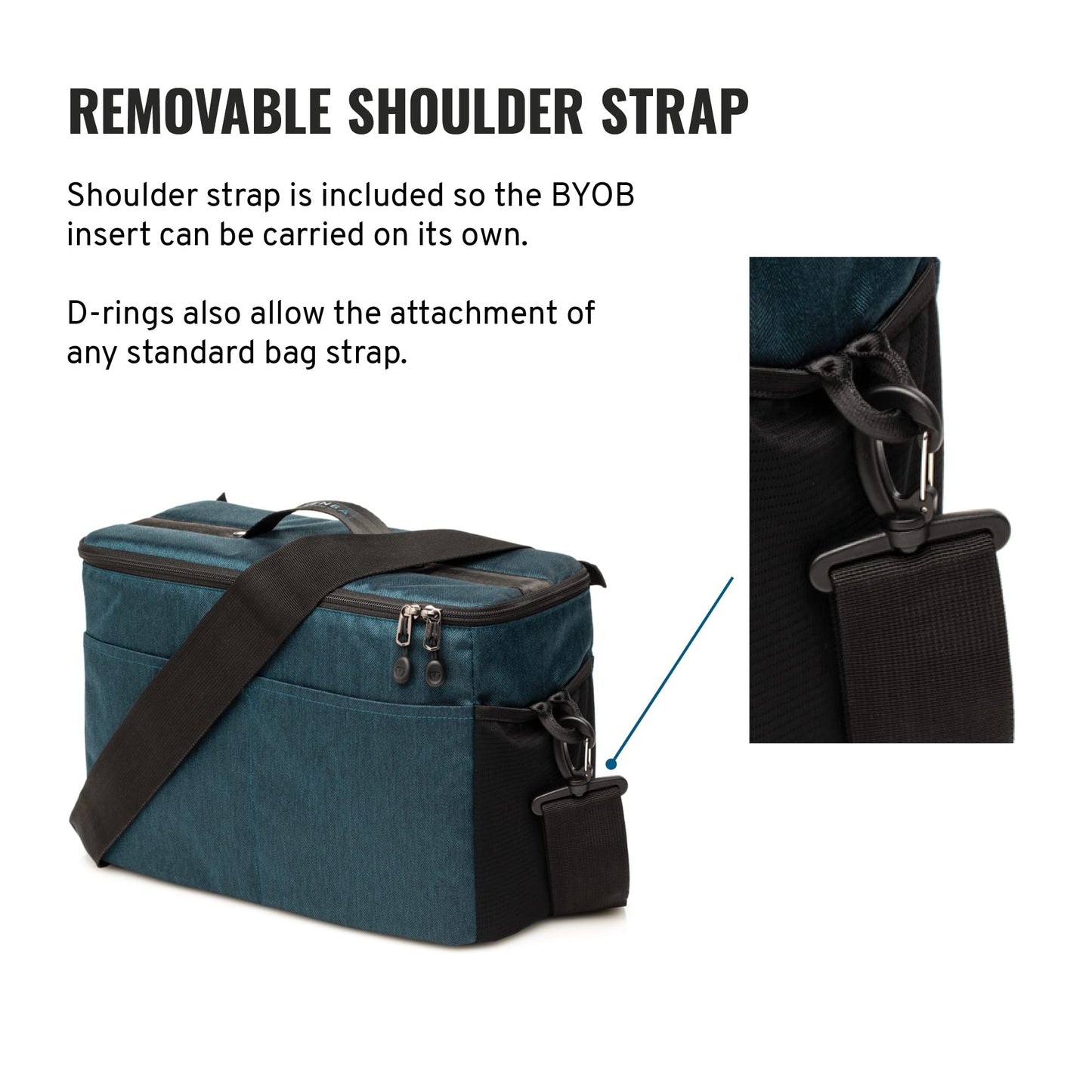 Tenba BYOB 13 Camera Insert - Turns any bag into a camera bag for DSLR and Mirrorless cameras and lenses - Blue (636-633)