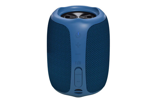 Creative Muvo Play Portable Bluetooth 5.0 Speaker, IPX7 Waterproof for Outdoors, Up to 10 Hours of Battery Life, with Siri and Google Assistant (Blue)