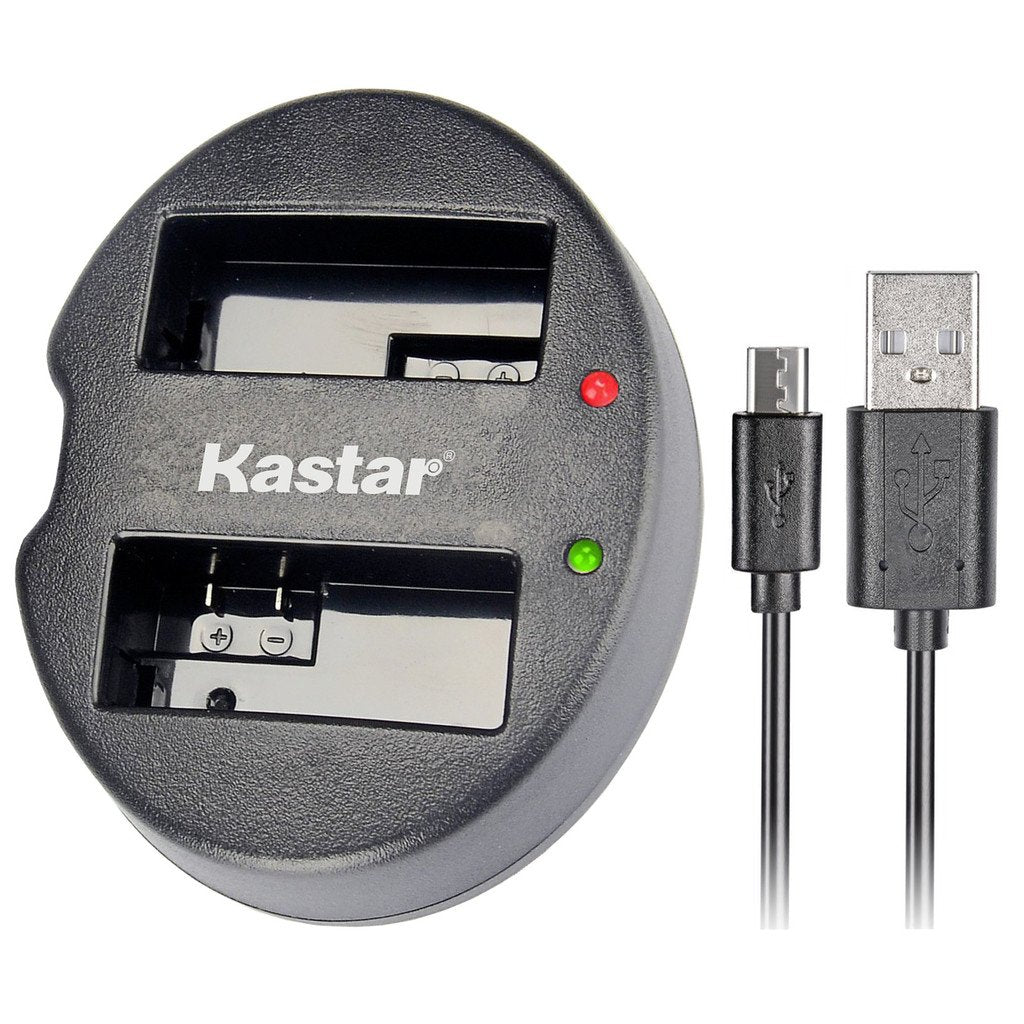Kastar Dual USB Charger for Canon LP-E8, LC-E8E and Canon EOS 550D, EOS 600D, EOS 700D, EOS Rebel T2i, EOS Rebel T3i, EOS Rebel T4i, EOS Rebel T5i