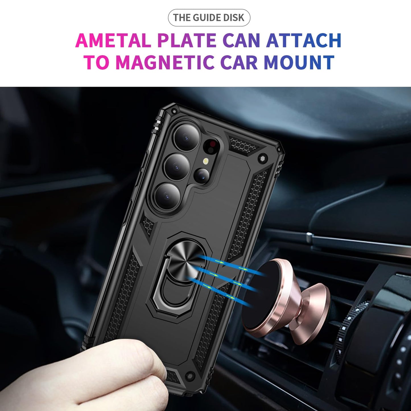 Anvzle for Samsung Galaxy S26 Ultra 5G Case, Dual Layer Protective Heavy Duty Armor Rugged [Military-Grade] Protective ?for Galaxy S26 Ultra Magnetic