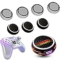 MatoSan 8 Thumbstick Grip Caps - Silicone Thumb Grips Compatible with PS5, PS4, Xbox Controller - Anti-Slip Joystick Cover - Controller Grips - Gaming