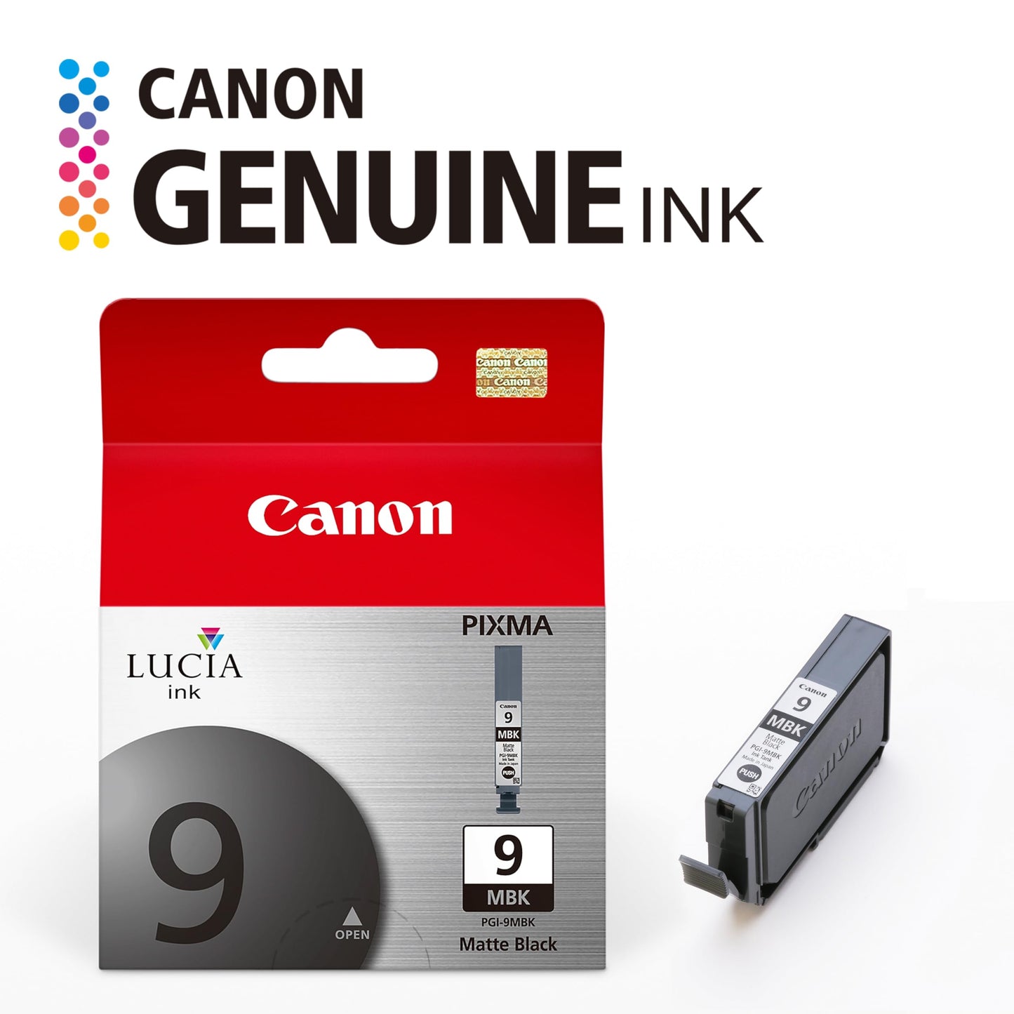 Canon PGI-9 Genuine Matte Black Ink Tank, Compatible with Pro9500, and Pro9500 Mark II Printers