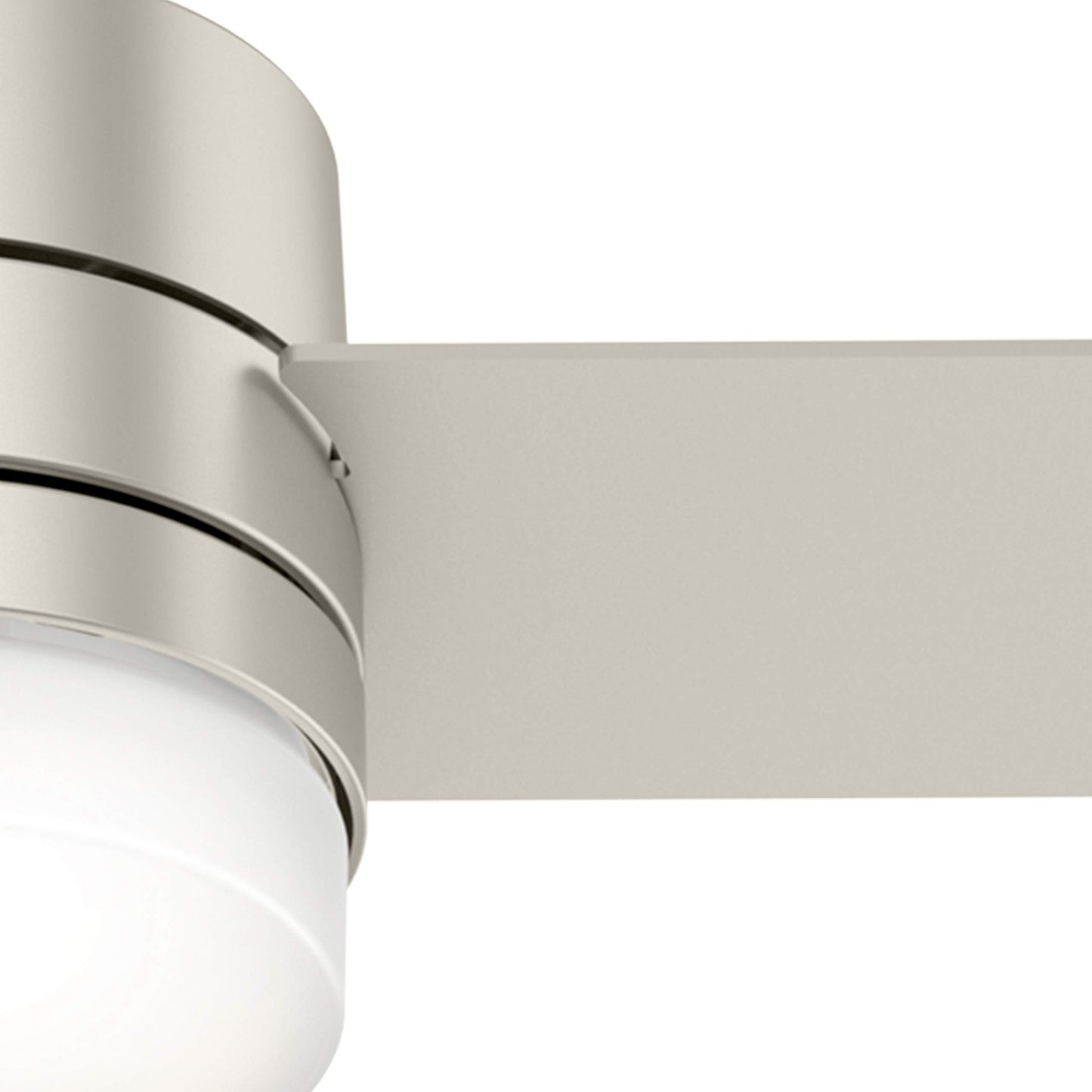 Hunter Fan 54 inch Matte Nickel Ceiling Fan with LED Lights and Remote Control, 3 Blade (Renewed)