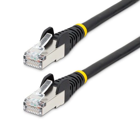 StarTech 30ft Cat6a Snagless Ethernet Cable, S/FTP, 100W PoE, LSZH, Black