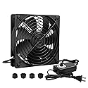 Qirssyn 120mm AC Powered Fan with Vriable Speed Controller, AC 110V to 220V Vriable Speed Fan for Receiver Amplifier DVR PlayStation Component Cooling