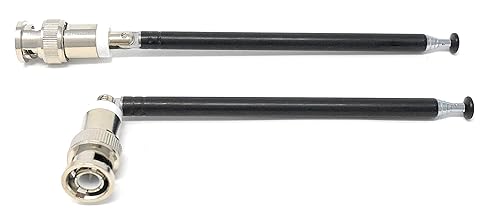 A Pair Telescopic Antennas BNC Connectors for Portable Radio Scanner