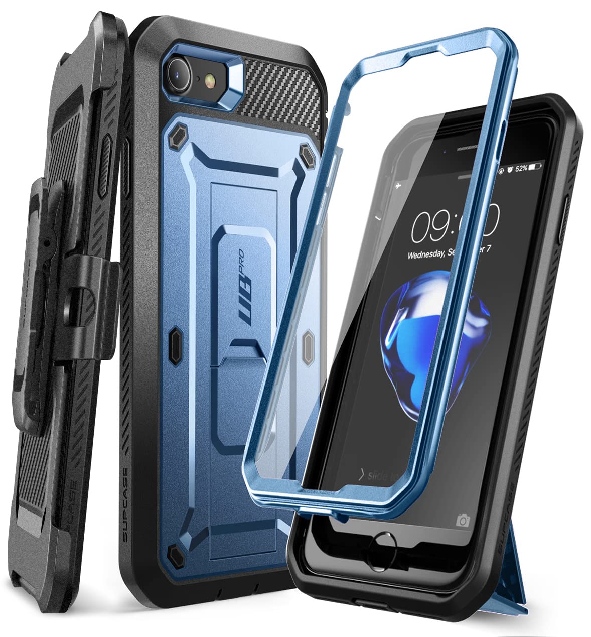SUPCASE for iPhone SE 3rd Generation / iPhone SE 2nd Generation / iPhone 7/ iPhone 8 Case (Unicorn Beetle Pro), with Screen Protector & Stand