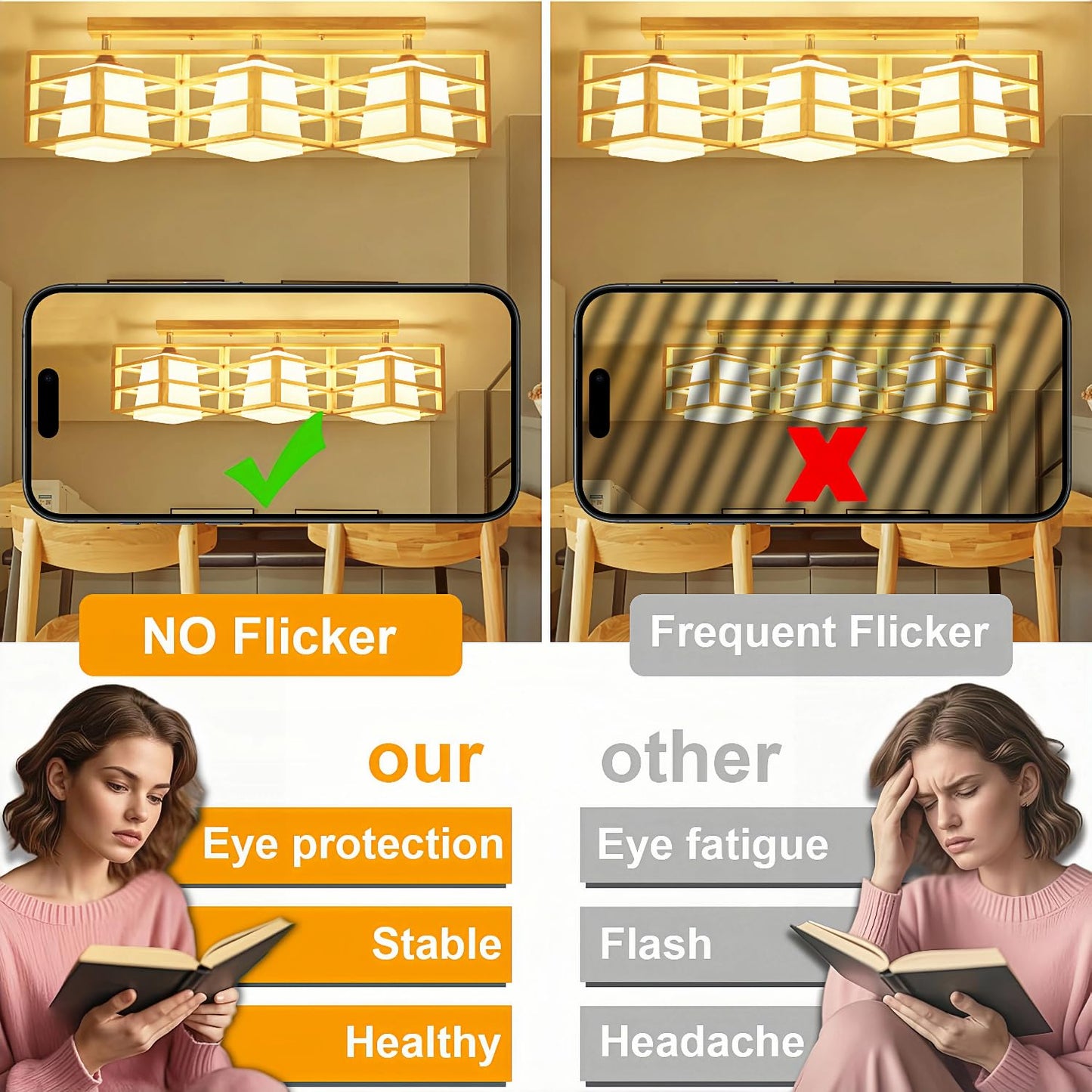 Jacqueny Frosted Glass G25 Globe Light Bulbs 60w Eq, Moisture Resistant G25 Dimmable LED 6W 450LM 2700K 6PCS with 360° Beam Angle, E26 Vanity Bathroom