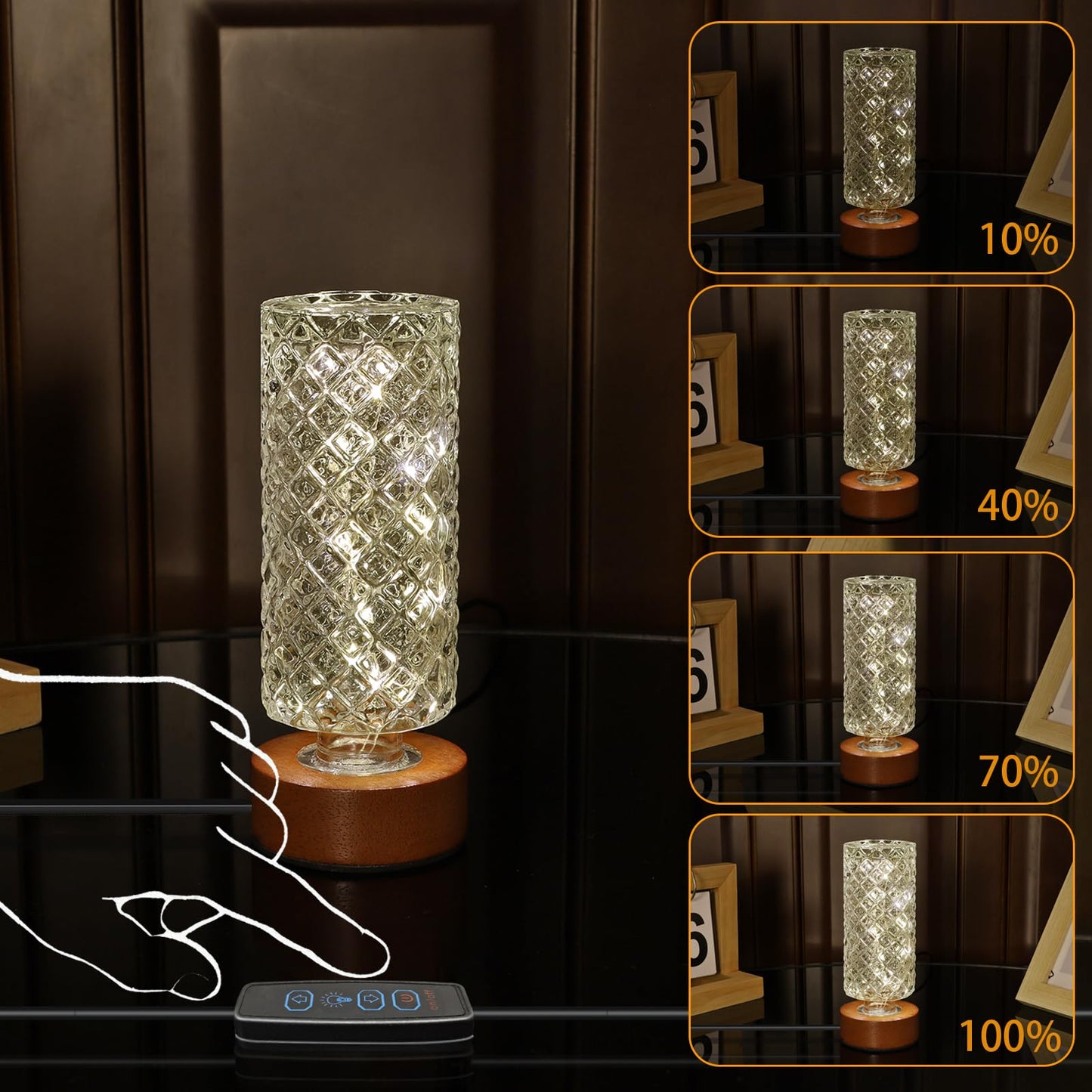 CZSHCKJYXGS Small Dimmable Warm Night Light,Adjustable Brightness Nightlights,Mini Nightstand Lamp for for Living Room Home,Bathroom, Adults, Hallway