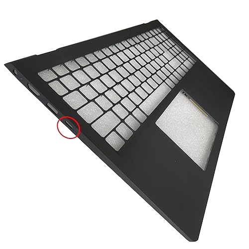 Laptop Shell Compatible for Dell Inspiron 15 3510 3511 3515 3520 3525 09CJN3 054WVM 03JRFX Black (Palmrest Upper Cover Case with Type-C Hole)