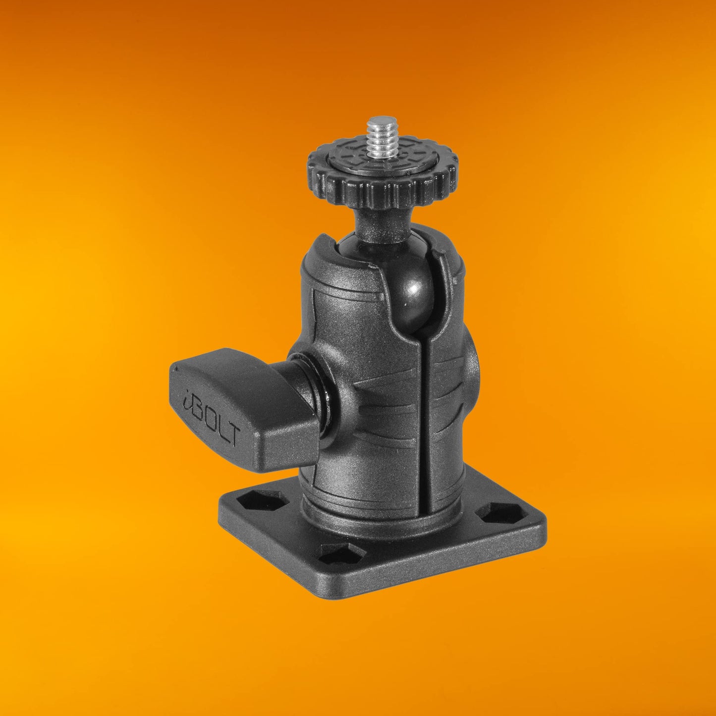 iBOLT 1/4 inch 20 Camera Screw IncrediBOLT AMPS w/ 2 inch Single Socket Arm- Drill Base Mount- Great for Security Cameras, 1/4 inch Screw Accessories
