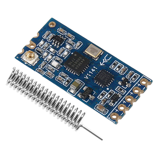 XIITIA 1pc HC-12 433Mhz SI4463/SI4438 Wireless Serial Port Module 1000M Replace Bluetooth with Antenna