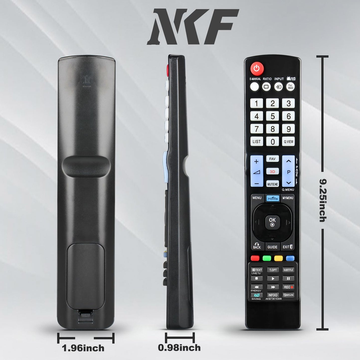 AKB73615309 Universal Remote Control for L-G TV Remote Replacement - Effortless Control for Various L-G TV Models 32LD550 42LM7600 52LD550 55LD650