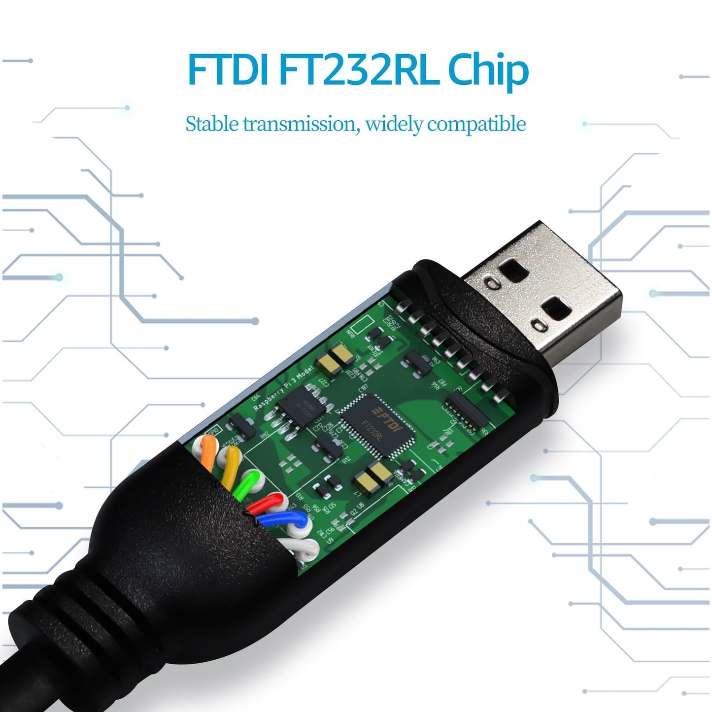 DSD TECH SH-RJ12K USB to RJ12 RS232 Serial Cable with FTDI Chip for ESA Plex-COM2 Bridge EXP-4