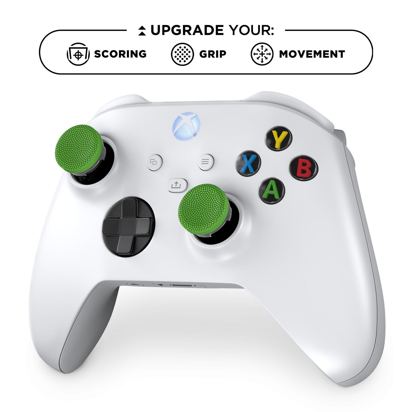 KontrolFreek Precision Sports Performance Thumbsticks for Xbox Series X (XBX) and Xbox One (XB1) Controller | Soccer Edition | Low-Rise, Concave |