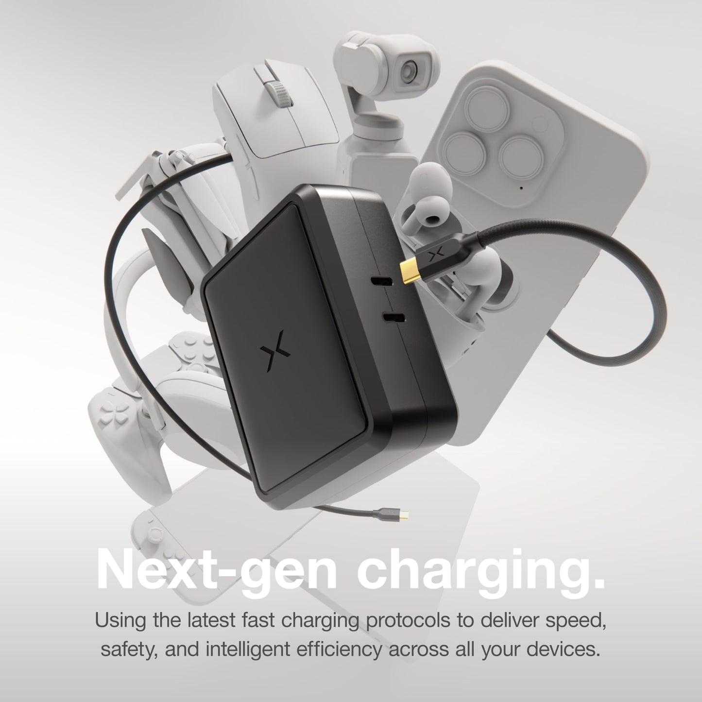 NOCO XGrid X140: 140W USB-C Charger - Dual Port GaN Power Adapter with PD 3.1, QC 5.0, and PPS - Fast Charging with Smart Power Distribution