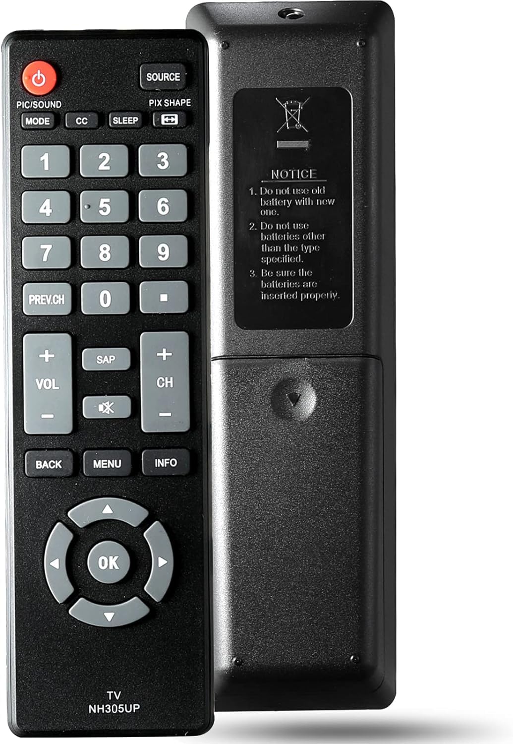 NH305UD Universal Remote Control Replacement for Emerson LCD HDTV TV