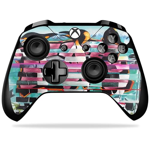 MightySkins Skin Compatible with Microsoft Xbox One X Controller - Penguin Party | Protective, Durable, and Unique Vinyl Decal wrap Cover | Easy