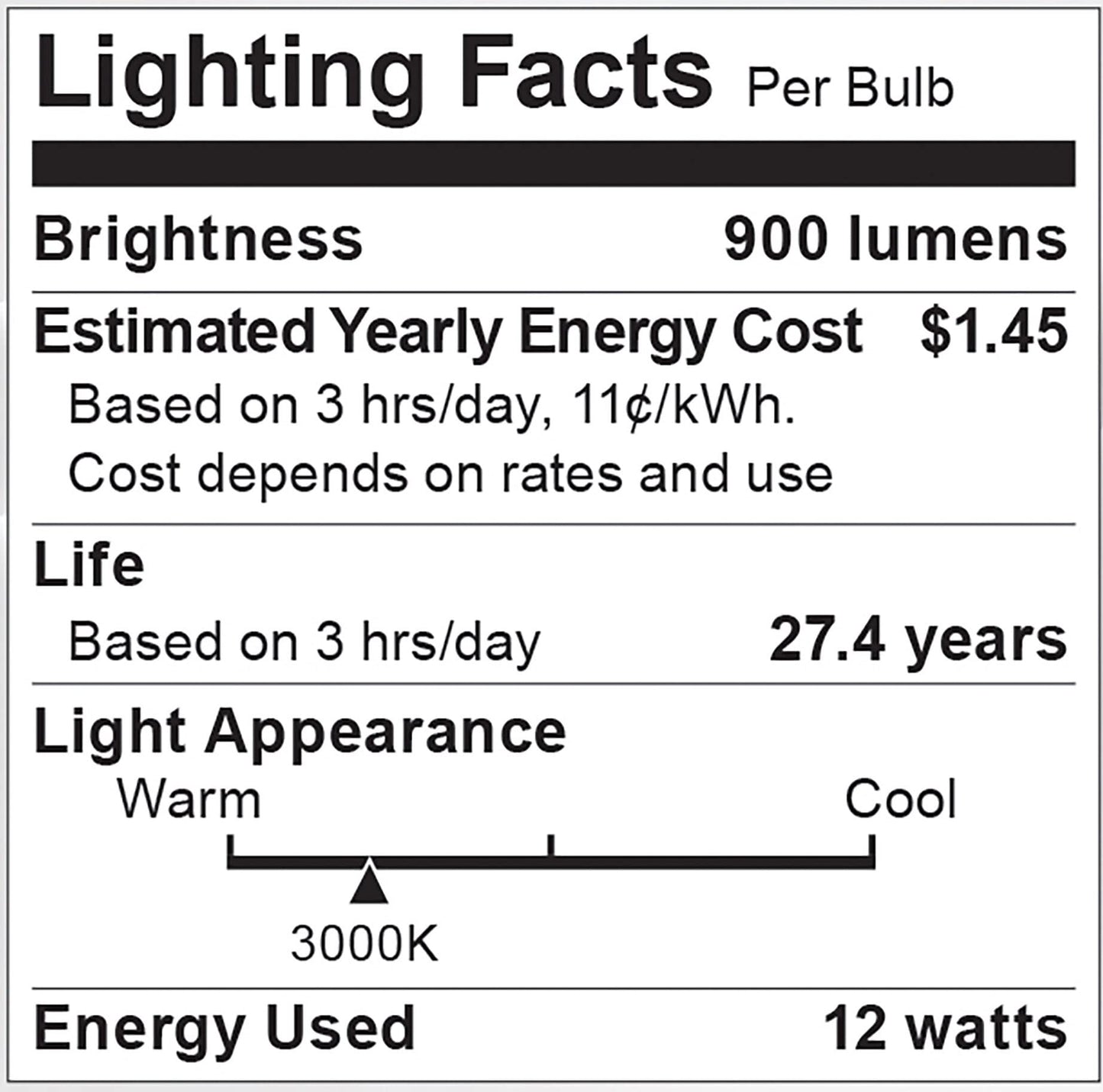 Satco S12247, AR111 LED Reflector Bulb, G53 Base, 3000K, Replacement Bulb
