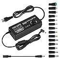 Universal Power Supply Adjustable 3V~12V 12A 144W Variable Switching Power Adapter,3V 4V 5V 6V 7V 8V 9V 10V 11V 12V, Variable DC Power Supply with 14…