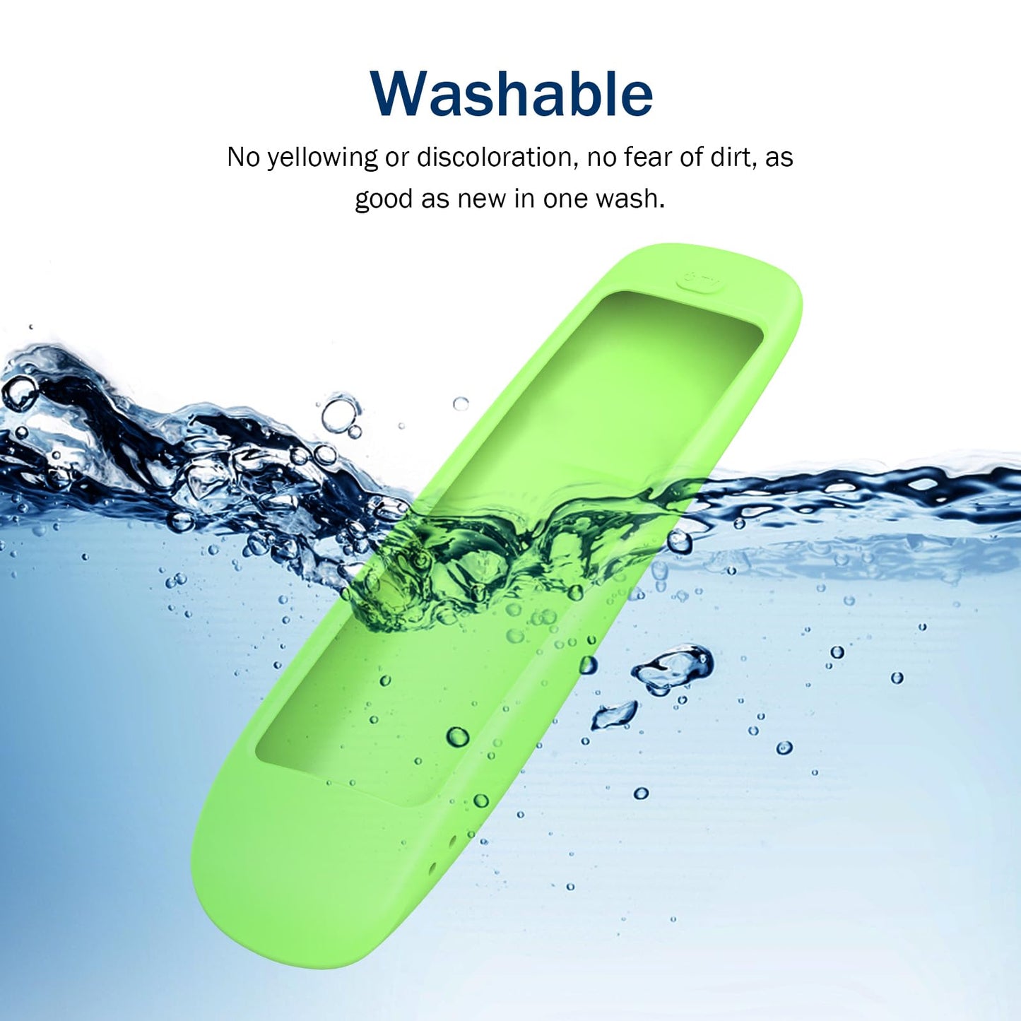 JCMOYUTY Case for SofaBaton U2 Universal Remote Silicone Cover Protector Green Skin Glow in Dark