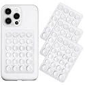 Anteel Silicone Suction Phone Case Mount 3 Pack, Silicon Adhesive Suction Cup Phone Mount, Non Slip Sticky Phone Grip for Cellphone, Strong Grip