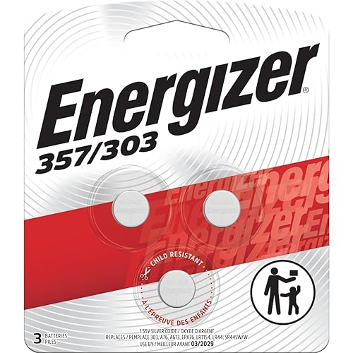 Energizer 357 Battery, (Pack of 3)