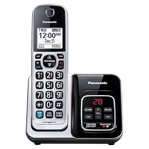 Panasonic Expandable Cordless Phone System, Bluetooth Pairing for Wireless Headphones, Smart Call Block, Bilingual Talking Caller ID, 1 Handset