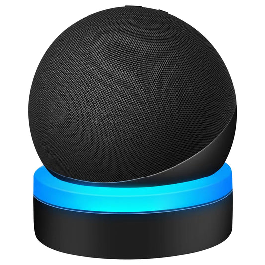 ZUOLACO Table Holder for Echo Dot 4th/5th Generation, Desktop Stand Mount for Echo Dot 4th/5th Gen, Base Bracket with Light Guide, Dot Accessories