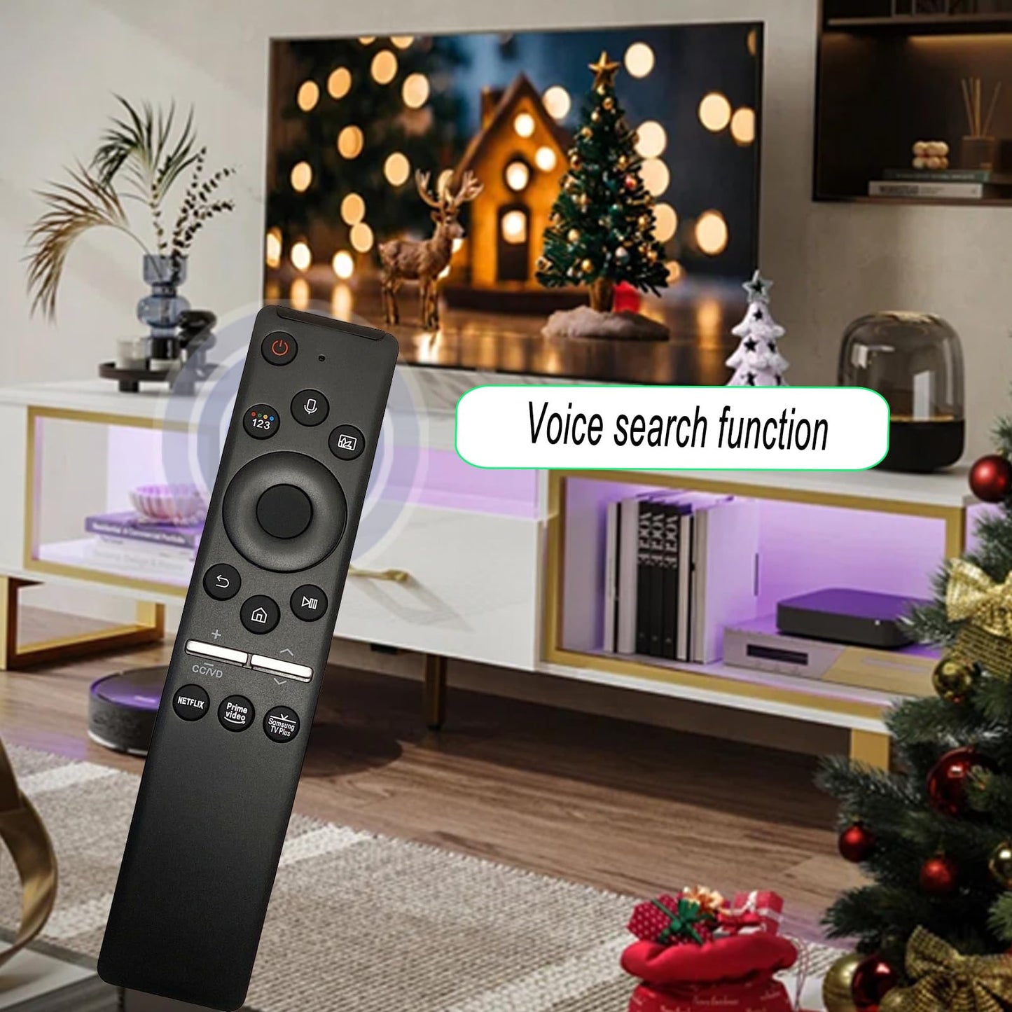 BN59-01329A BN59-01330A 2 in 1 Replacement Voice Remote Compatible with Samsung TV QN43LS01T QN55LS01T QN43LS01TAFXZA QN55LS01TAFXZA 2020 QLED 8K