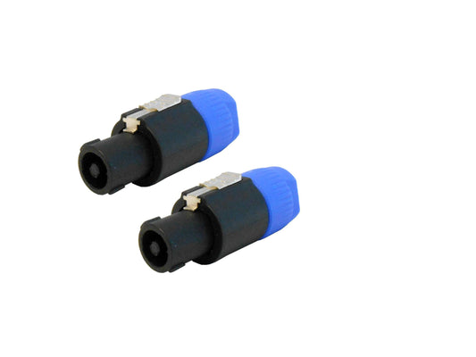 Audio2000'S ACC31A1 Speakon Male to 1/4-Inch Female Jack Adapters Converters, Package Including Two Adapters Converters
